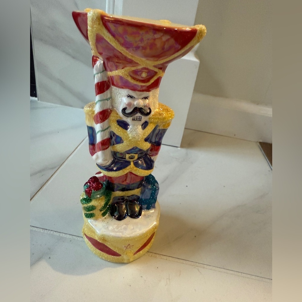 Christopher Radko "Nutcracker Dandy" tapered candle holder 2003